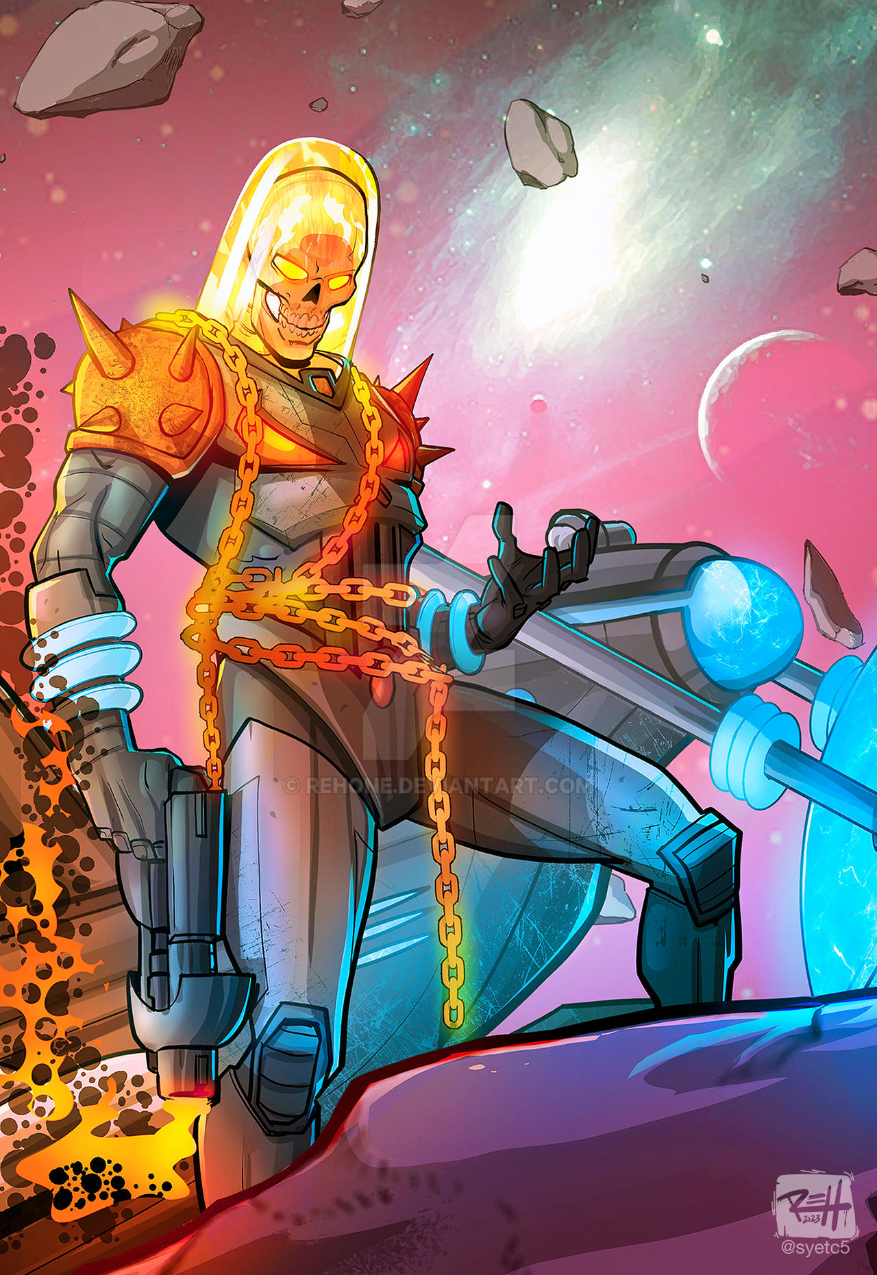 Cosmic Ghost Rider by REHone on DeviantArt
