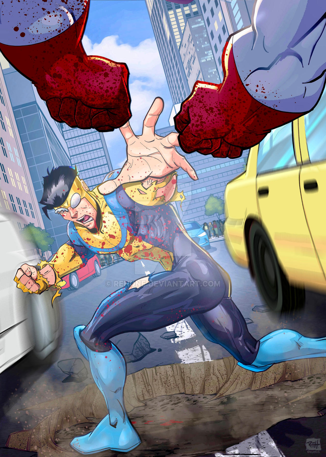Invincibe Humans Running Invincible by REHone on DeviantArt