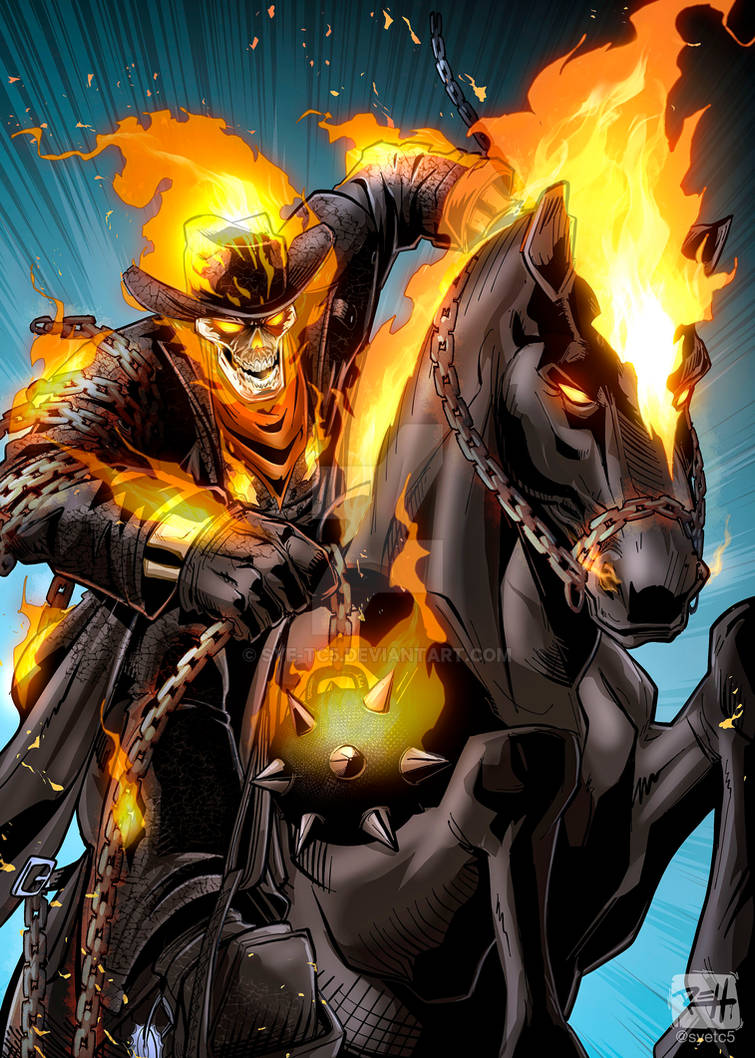 Ghost Riders Cow Ghostrider Cowboy by Sye-TC5 on DeviantArt
