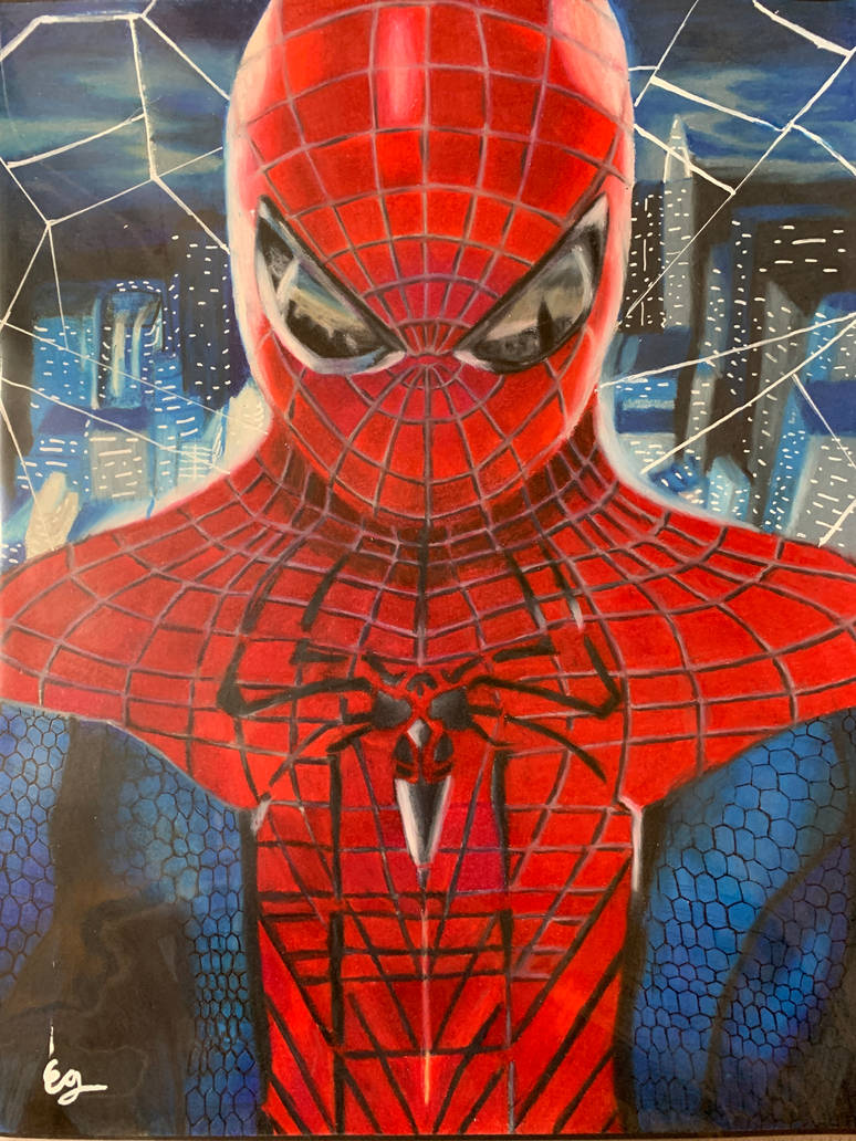 The Amazing Spider-Man colored pencil drawing by EsaiG24 on DeviantArt