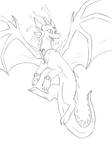 Dragon Commission Lines 3 by Anfani