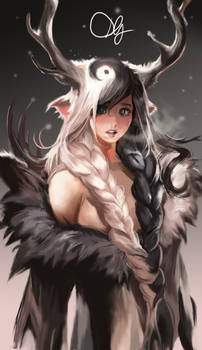 Yin Yang Elk Girl