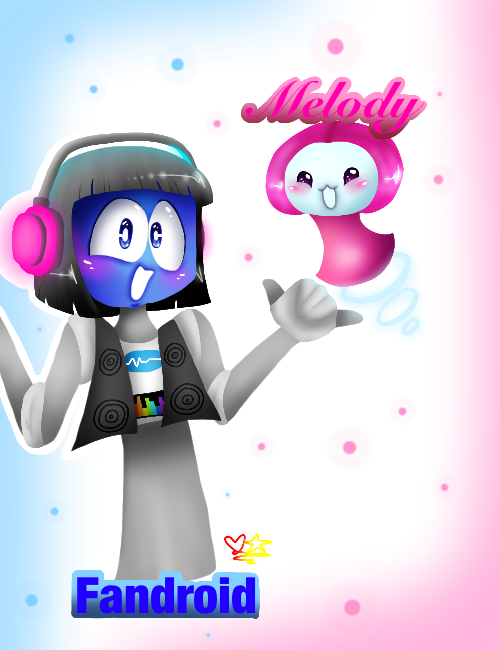 Fandroid and Melody as Human by D00DLE-GIRL on DeviantArt