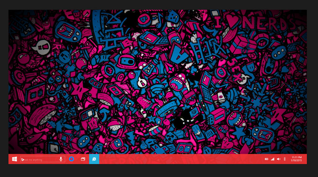 Concept 3: Windows10 Desktop + Taskbar by JFIII on DeviantArt