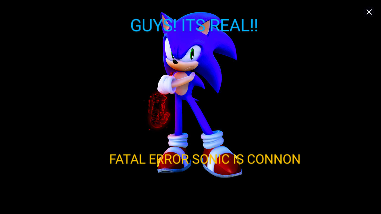 Fatal error sonic is cannon? by DjKakarot on DeviantArt