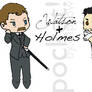 Paper Holmes and Watson Print