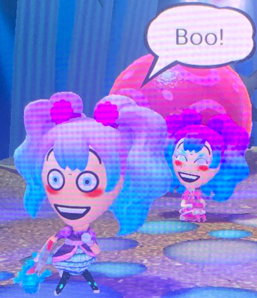 My Miitopia Character is shouting Boo! by Cakelovestodraw2011 on DeviantArt