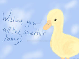 Fuzzy Duckling Card