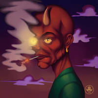 Devil Man Digital Painting