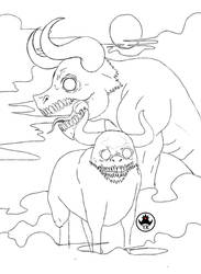 Devil Sheep Digital Sketch