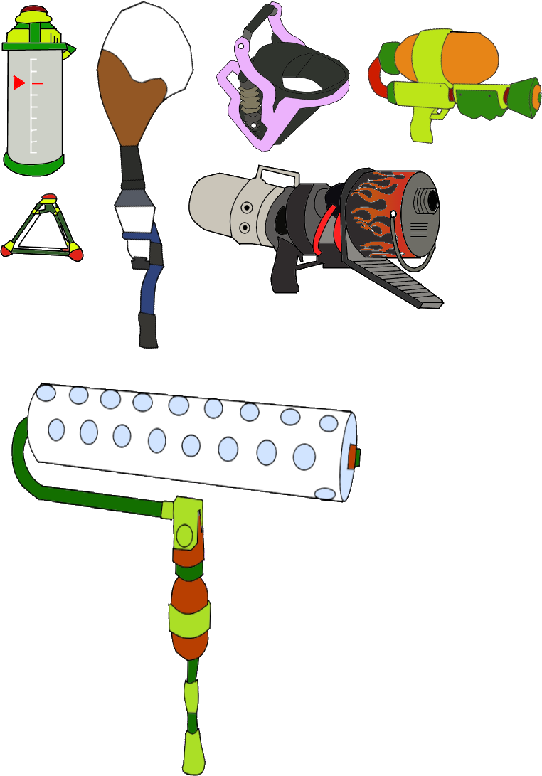 splatoon Weapons 1 by locuaz15143 on DeviantArt