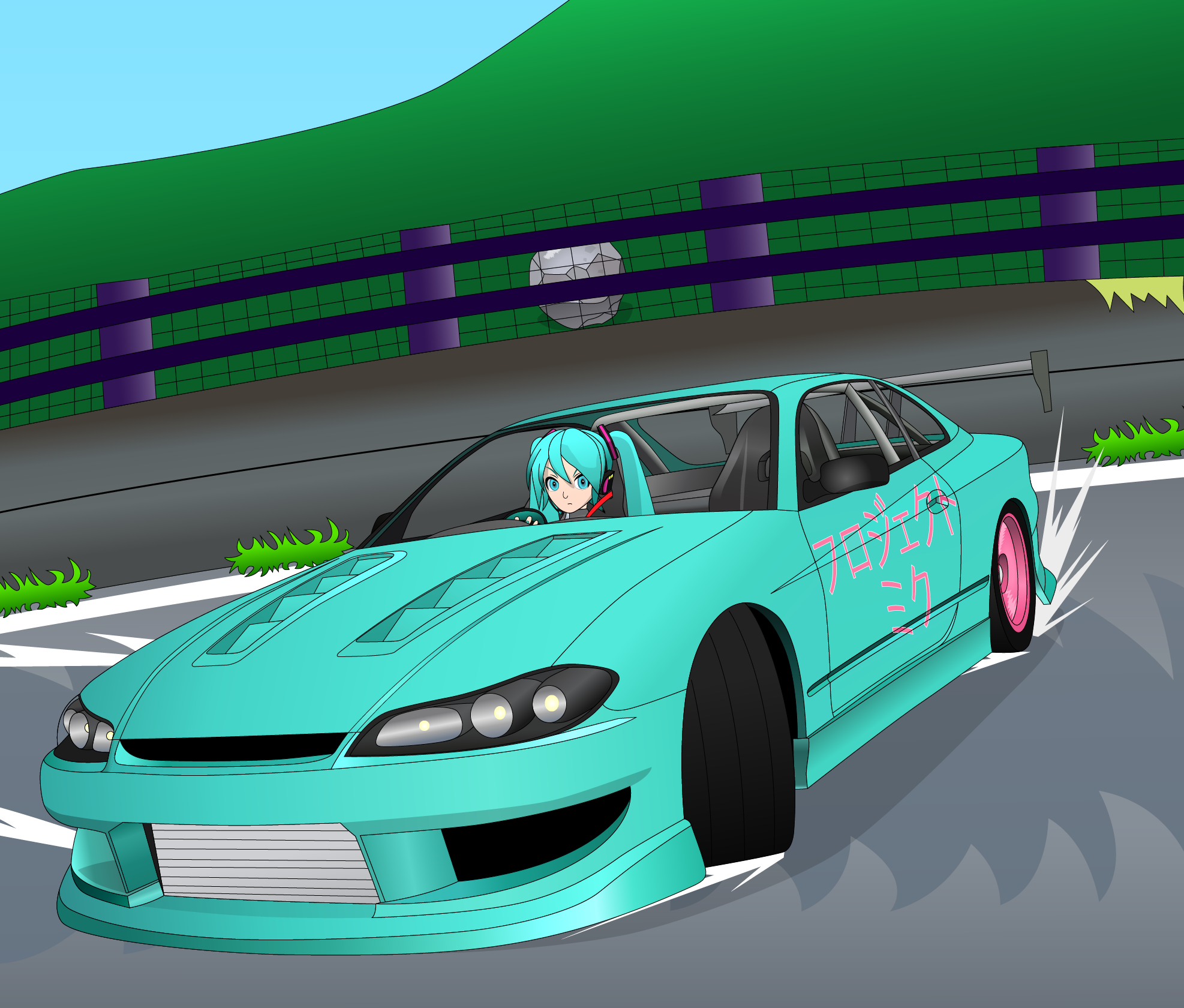 Hatsune Miku Touge Drifting By MikeTheKoopaWarrior On DeviantArt hatsune-miku-touge-drifting-by-mikethekoopawarrior-on-deviantart