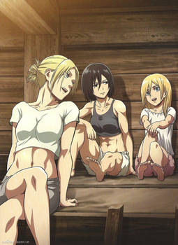 Annie, Mikasa and Christa