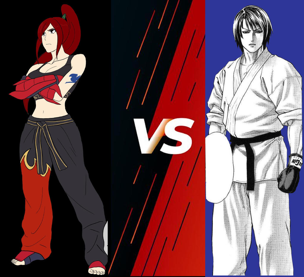 Erza Scarlet vs Ibuki Kengo: Duel by ChaosEmperor971 on DeviantArt