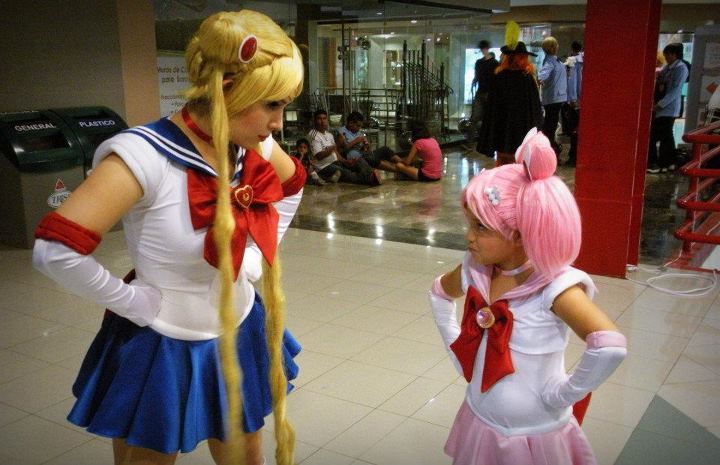 Sailor Moon and Sailor Chibi Moon