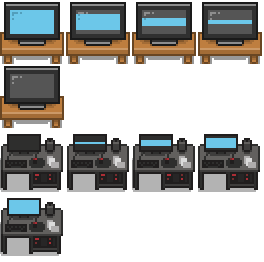 Tileset Animation: Turn on / off TV or Computer. by PKMissingPages on ...