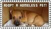 Adopt a homeless puppy stamp by analage