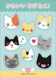 Cute little Kitties stickers