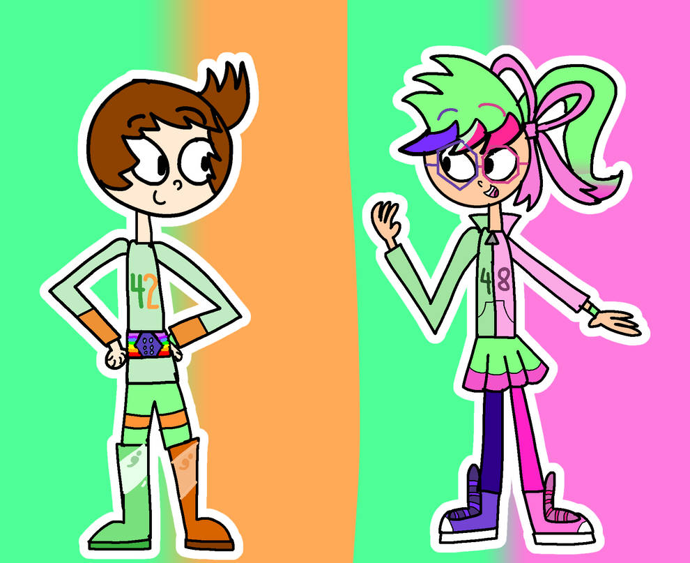 Dee and Jon, the Super Rectangle Racers by GlitteryLemonCookie on ...