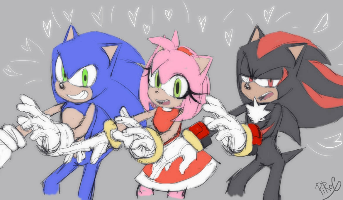 Sonic Amy And Shadow Kawaii Dancing By Pirog Art On Deviantart Sonic Amy And Shadow Kawaii Dancing By Pirog Art On Deviantart