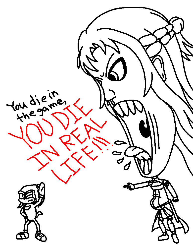 You die in the game, YOU DIE IN REAL LIFE!!1!1!one by GarbageFire13 on