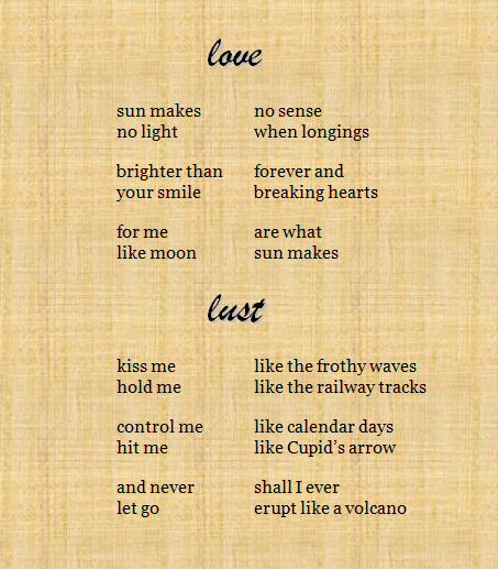 Love/Lust Poem