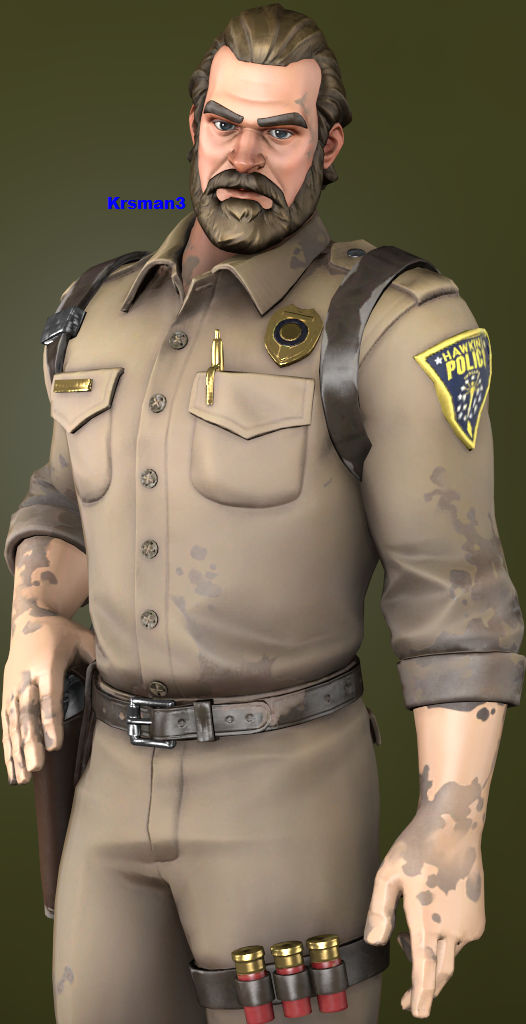 Fortnite (Battle Royale) - Chief Hopper by Krsman30 on DeviantArt