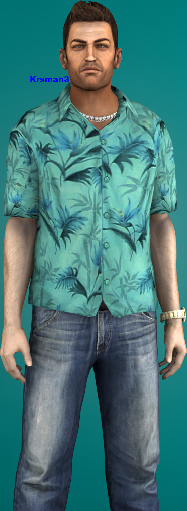 Tommy on a PCJ 600. - GTA Vice City. by VicenzoVegas21 on DeviantArt