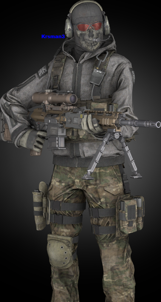 COD MW 2 Simon Ghost Riley DAZ G8M by DazWraps on DeviantArt