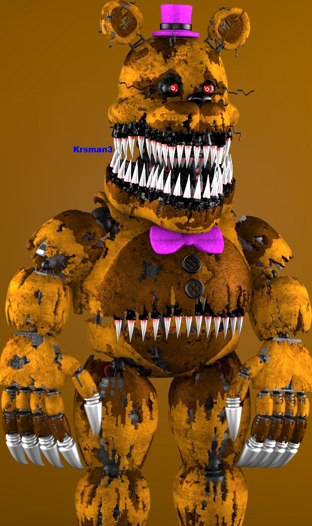 Nightmare Fredbear by HectorMKG on DeviantArt