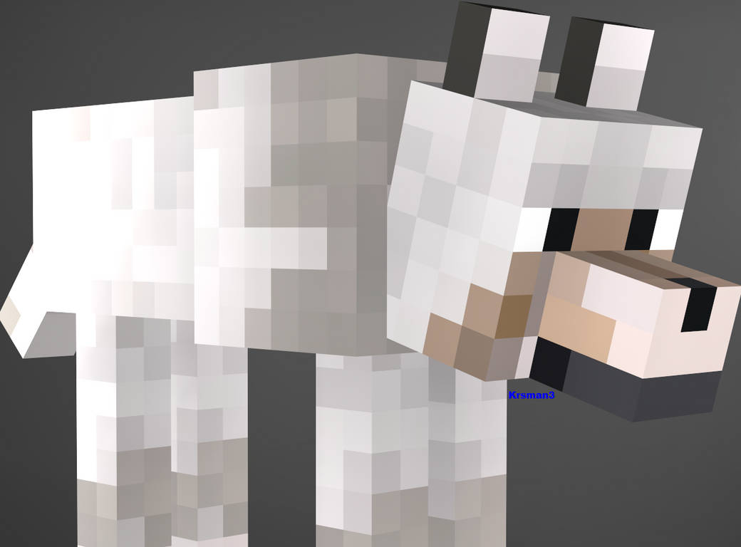 Minecraft - Wolf by Krsman30 on DeviantArt