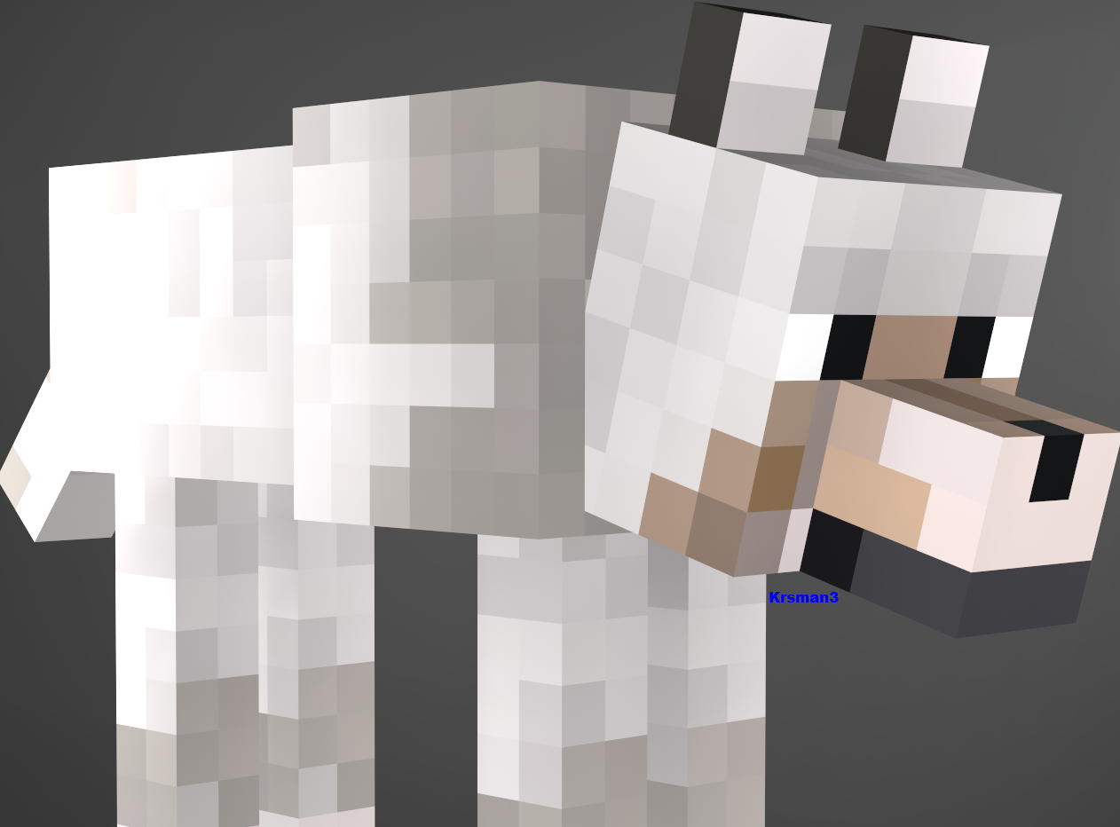 Minecraft - Wolf by Krsman30 on DeviantArt