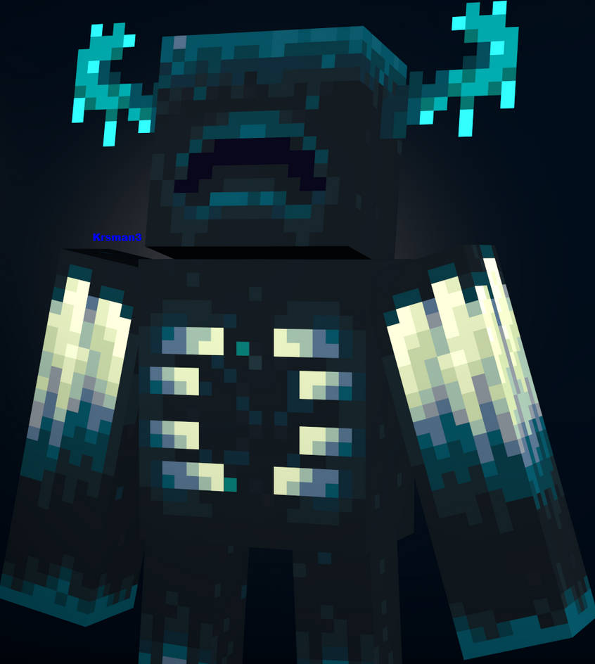 Minecraft - Warden by Krsman30 on DeviantArt