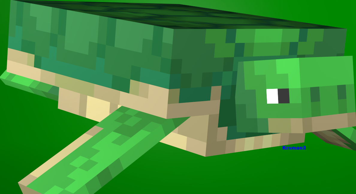 Minecraft - Turtle by Krsman30 on DeviantArt