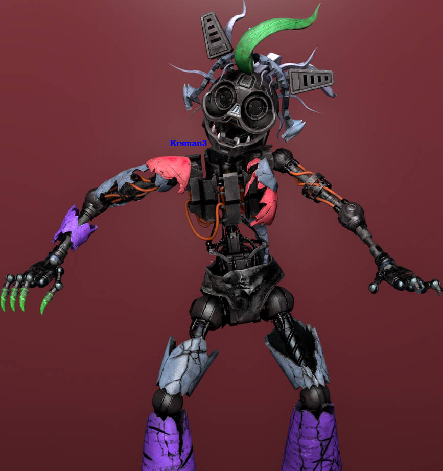 FNAF Security Breach - Ruined Roxy by Krsman30 on DeviantArt