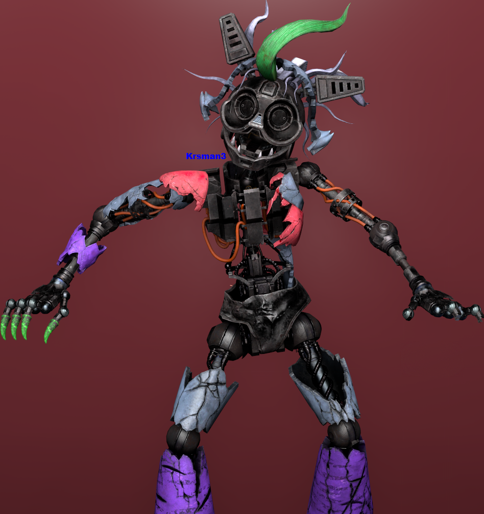 FNAF Security Breach - Ruined Roxy by Krsman30 on DeviantArt