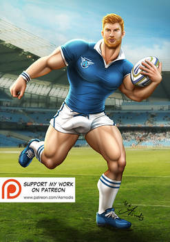 Ginger Rugby Player