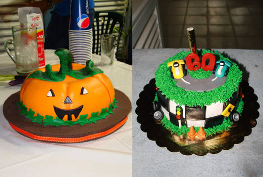 Pumpkin and Racing Cake