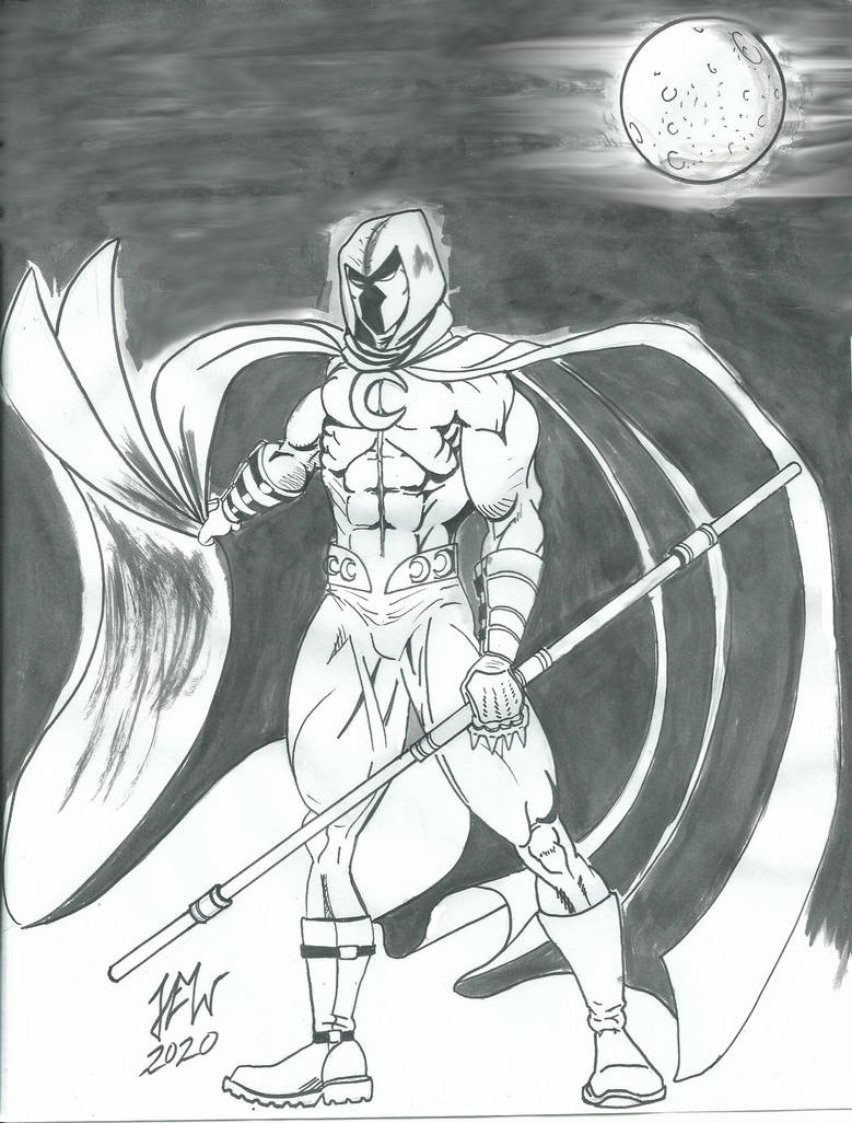 Moon Knight Inks MoonKnight ink by supermonkey2121 on DeviantArt