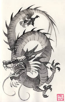 05 Inktober - Chinese Dragon