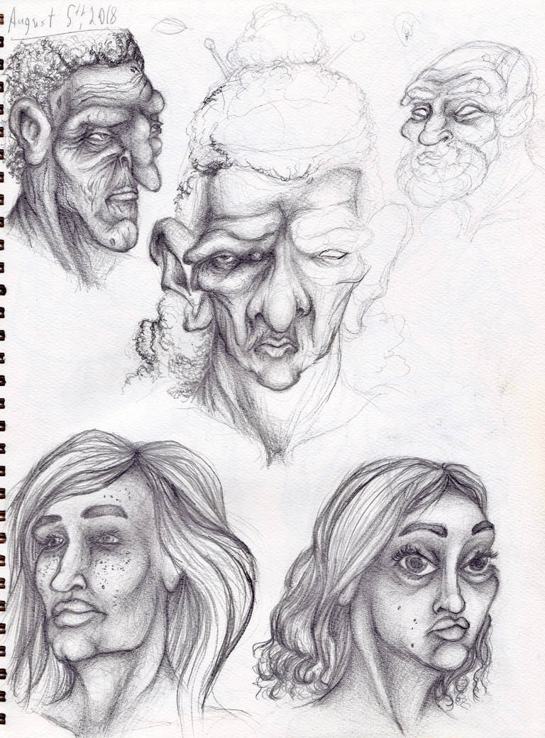 Old Character head studies (1) by ThisGuyDraws on DeviantArt
