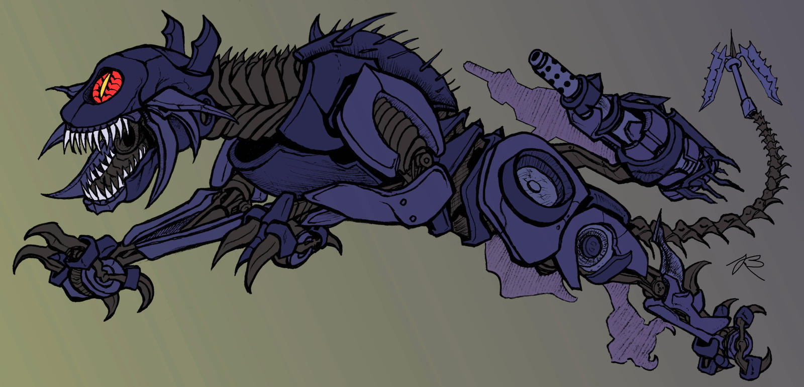 Ravage coloured (Bayformers incarnation) by ThisGuyDraws on DeviantArt