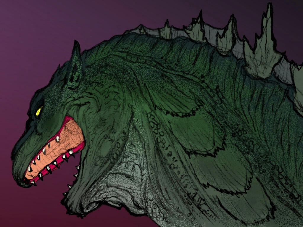 Godzilla Color Pattern Digitally Coloured Godzilla by ThisGuyDraws on DeviantArt