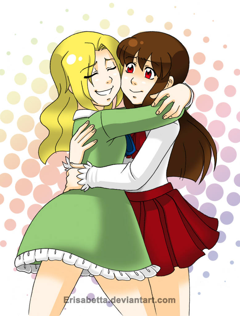 Hugging my enemy by Erisabetta on DeviantArt