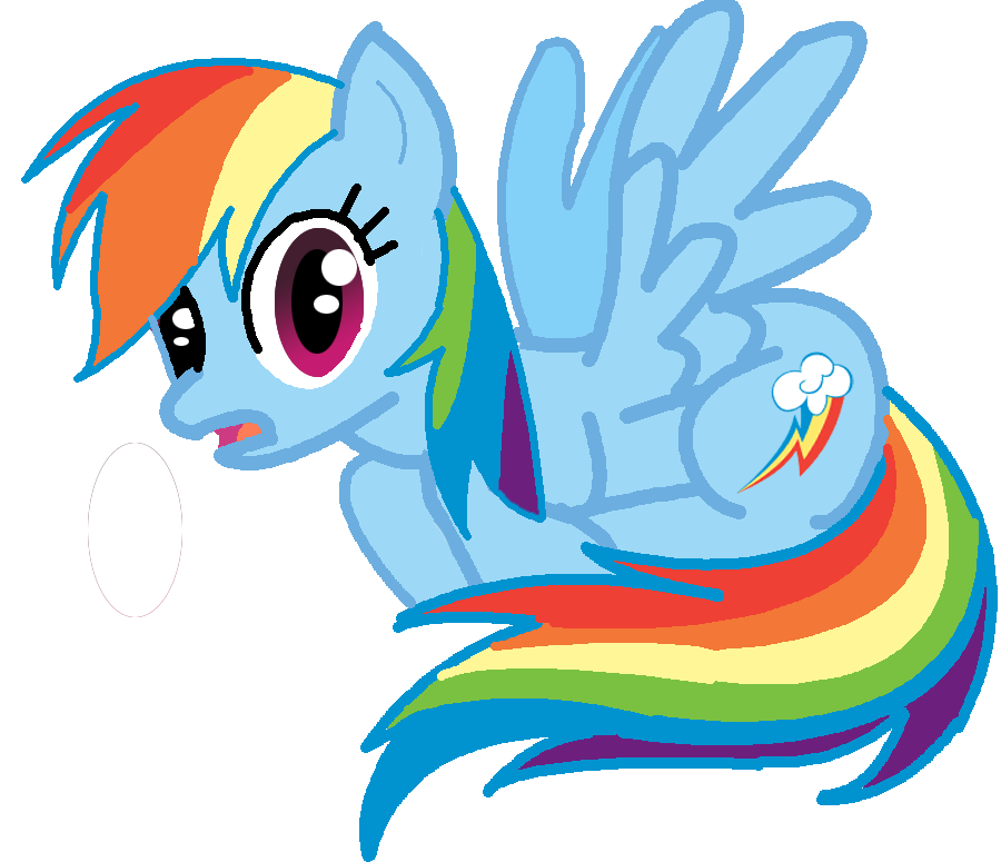 -vector- Ranbow Dash surprised