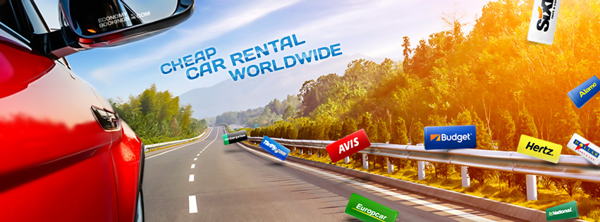 Facebook header for car rental company