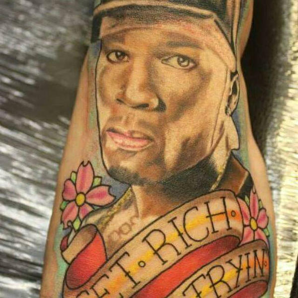 50 cent tattoo by ginaktattoos on DeviantArt
