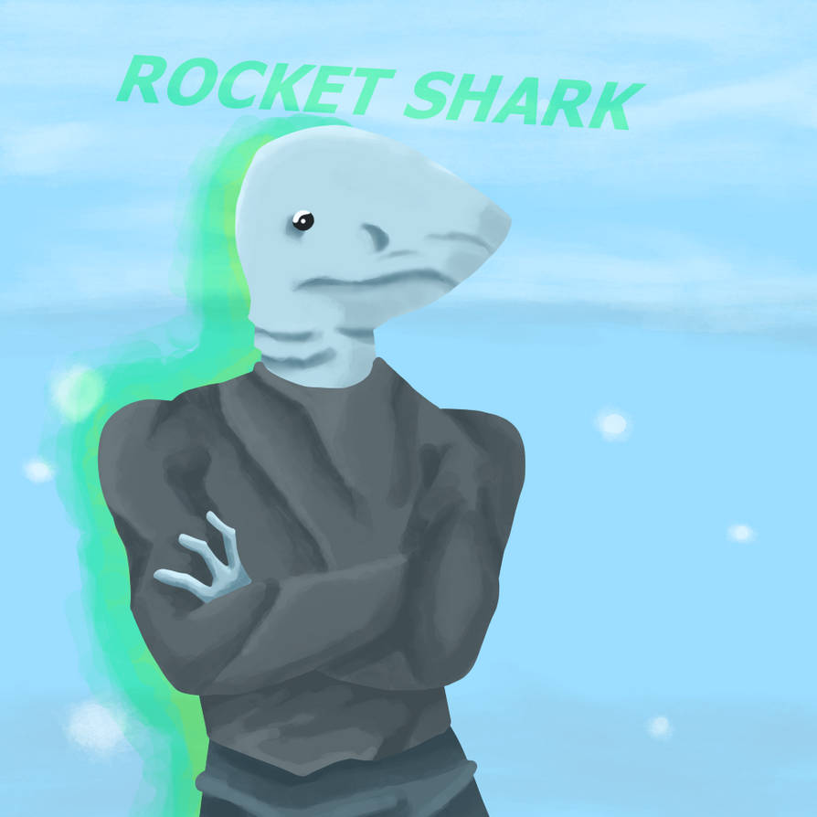 Shark Riding Rockets Drawing Rocket Shark by spacedraw03 on DeviantArt