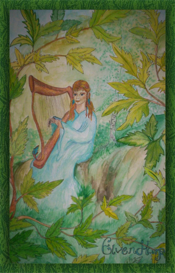 Elven Harp by Aiah on DeviantArt