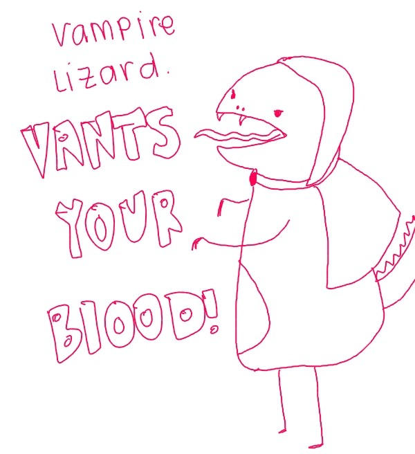 Vampire Lizard by HOOPLAHallie on DeviantArt